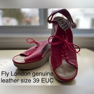 EUC Fly London Lipstick Red Leather